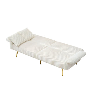 Luxury Foldable Double Sofa Bed With Folding Armrests