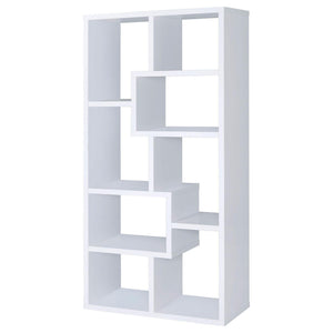 8 Shelf Geometric Bookcase