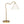 Ornate - Ring Base Curved Table Lamp With Triangle Drum Shade - Gold / White