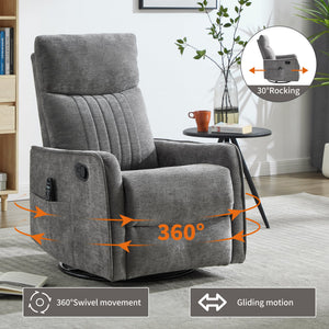 ComfortMax Dark Gray Recliner Chair