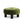 Riley - Round Footstool Ottoman - Olive Green