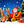Outdoor Inflatable Santa Claus Decoration with Sleigh and Reindeer