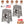 2 Pack 17.91In High Step Stool Folding Stepping Stool Lightweight Plastic Step Stool with Handle Non-slip for Kitchen Bathroom