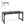 Executive Office Desk, Large Computer Workstation With Thick Frame - Brown / Black