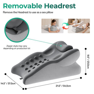 27° Ergonomic Memory Foam Support Pillow for Couples