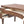 Dauphin Gold Accent 5-Drawer Wood Executive Desk Brown Ash Wood & Veneer