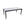 Outdoor Modern Patio Dining Table, Post Tapered Legs, Weatherproof & Rust Free