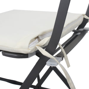 3 Pieces Patio Bistro Balcony Metal Chair Table Set - Gray