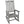 Wooden Oversized Porch Rocker Chair With Wide Seat and Tall Backrest