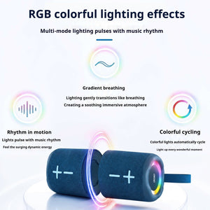 KP-858 Best-selling Wireless Bluetooth Speaker Featuring A Modular Dual-unit Design Portable Handle High Power Output And RGB Lighting Ideal For Outdoor Gatherings Factory Stock Available