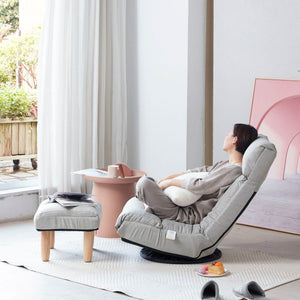 Adjustable Japanese Reclining Floor Chair Sofa With Metal Frame For Living Room