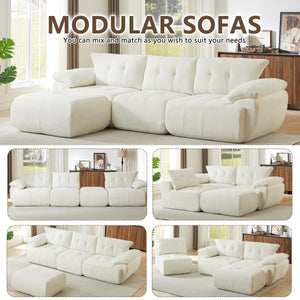115'' Large Modern 3-Seater Sofa