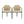 Modern Dining Chair Set of 2 with Iron Frame - Espresso / Khaki