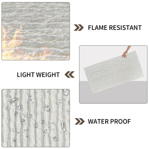 3D Faux Stone Wall Panels - 12 PCS PU Wainscoting Panel