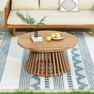 Acacia Wood Patio Coffee Table