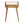 Solid Wood Mini Curved Oak-ish Console Table