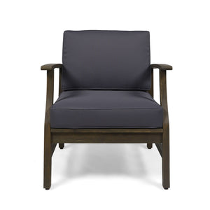 Perla Contemporary Club Chair with Water Resistant Cushion