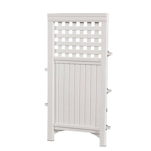 Suncast Trash Hideaway 33 Gal. & Outdoor Garden Yard 4 Panel Screen Enclosure