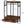 Freestanding Closet Organizer With 4 Drawers, 8 Hooks, Shelves, And Hanging Rod - Brown / Black
