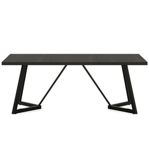 Rectangular Dining Table For 6 - 8 People - Black