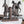 S/2 5x4x10.5' Trotting Horse Bookends