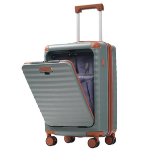 Deluxe 5-Piece Hard-Side Luggage Set with USB and TSA Security