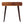 Solid Wood Chestnut Curved Hallway Table, 2-Drawers, Nordic Legs