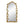 Full Length Arched Wall Mirror With Gold Leaf Accents