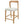 Solid Rubber Wood Counter Stools (Natural Oak + Beige) Set of 2