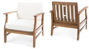 Perla Contemporary Club Chair with Water Resistant Cushion