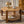 Round Coffee Table with Solid Wood for Living Room