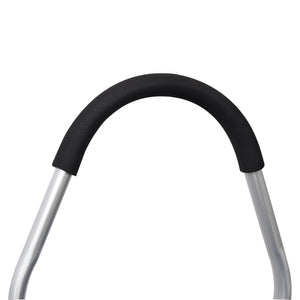 Foldable Shopping Trolley With Wheels And Removable Waterproof Bag - Black