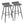Ale - Contemporary Fixed-Height Bar Stool (Set of 2)