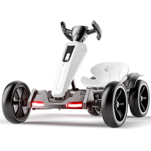 Electric Kids Pedal Go Kart With Adjustable Seat, Foldable Design