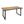 Outdoor Dining Table With U Shape Legs And Slat Top Table - Teak