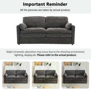 Cozy Upholstered Cushion Loveseat Sofa For Living Room