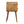 Solid Wood Mini Curved Nightstand, 2-Drawers, Oak-ish