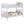 Slatted - Headboard Twin / Twin Bunk Bed With Built In Ladder Design - White