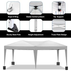 10'x20' EZ Pop Up Canopy Outdoor Portable Party Folding Tent