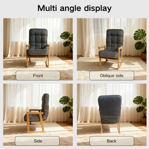 Modern Adjustable Lounge Chair with Three-Level Lumbar Adjustment