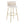 Cinch - Glam / Art Deco Fixed Height Barstool With Swivel With Round Footrest (Set of 2)