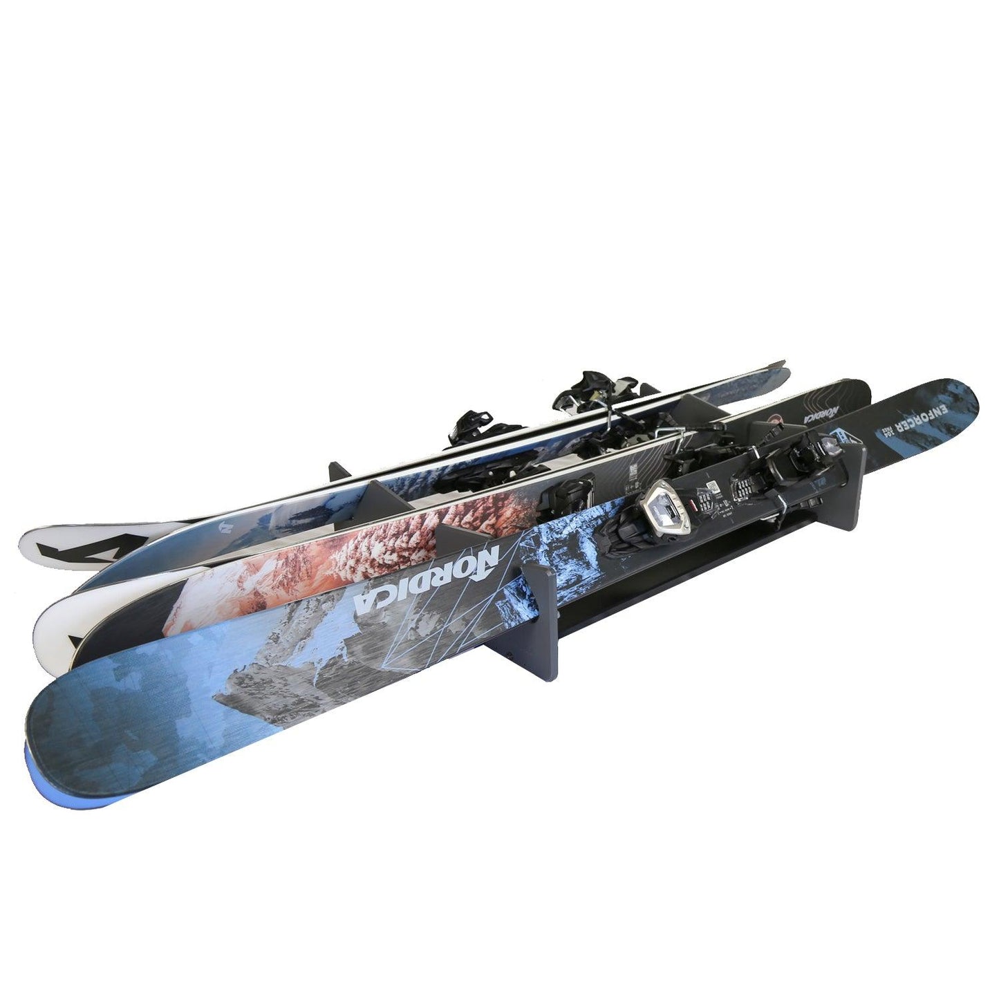 TRAPSKI LowPro 3 M Ski and Snowboard Rack Insert for Rooftop Cargo Box | High Quality Marine Grade HDPE Plastic | UV Protected | Premium Strap Included | 3 Year Warranty | Made in the USA - TRAPSKI, LLC