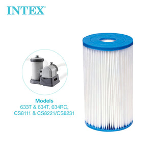 Intex Pool Easy Set Type B Replacement Filter Pump Cartridge (12 Pack)