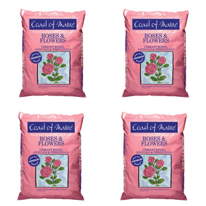 Coast of Maine Organic Natural Rose and Flower Potting Soil, 20 Qt Bag (4 Pack)