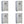 Little Giant Dry Food Automatic Steel 50 Pound Dog Feeder Chow Hound (4 Pack)