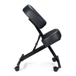Jomeed Adjustable Ergonomic Home Office Kneeling Chair with Angled Seat, Black - TRAPSKI