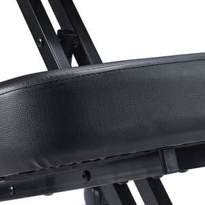 Jomeed Adjustable Ergonomic Home Office Kneeling Chair with Angled Seat, Black - TRAPSKI