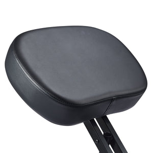 Jomeed Adjustable Ergonomic Home Office Kneeling Chair with Angled Seat, Black - TRAPSKI
