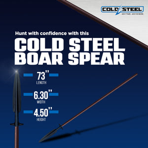 Cold Steel Medium Carbon SK 5 Steel Boar Hunting Spear with Ex Sheath (2 Pack) - TRAPSKI