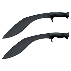Cold Steel Black Royal Kukri Machete Blade Replica and Secure Sheath (2 Pack) - TRAPSKI
